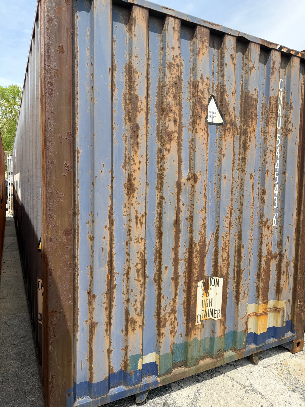 40’ High Cube Used Shipping Container – Wind & Water Tight – Blue – 544543-6