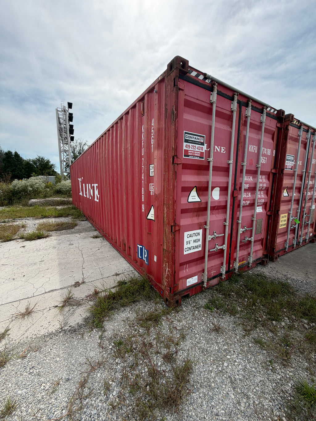 40’ High Cube Used K-Line Shipping Container – Project/Special – KKFU 774188-9