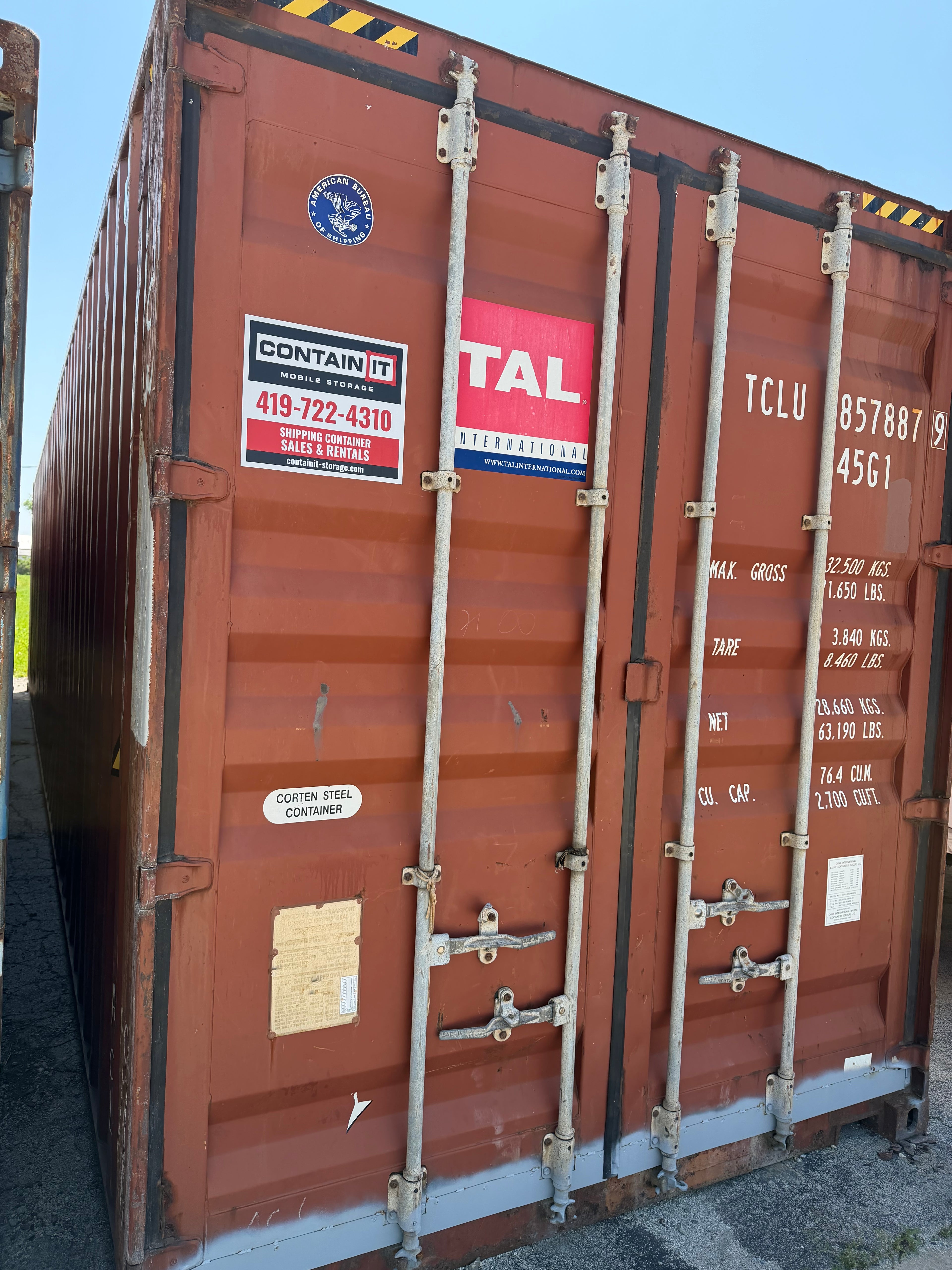 40’ High Cube Used Triton Shipping Container – Budget Friendly Storage Option – Container 857887-9