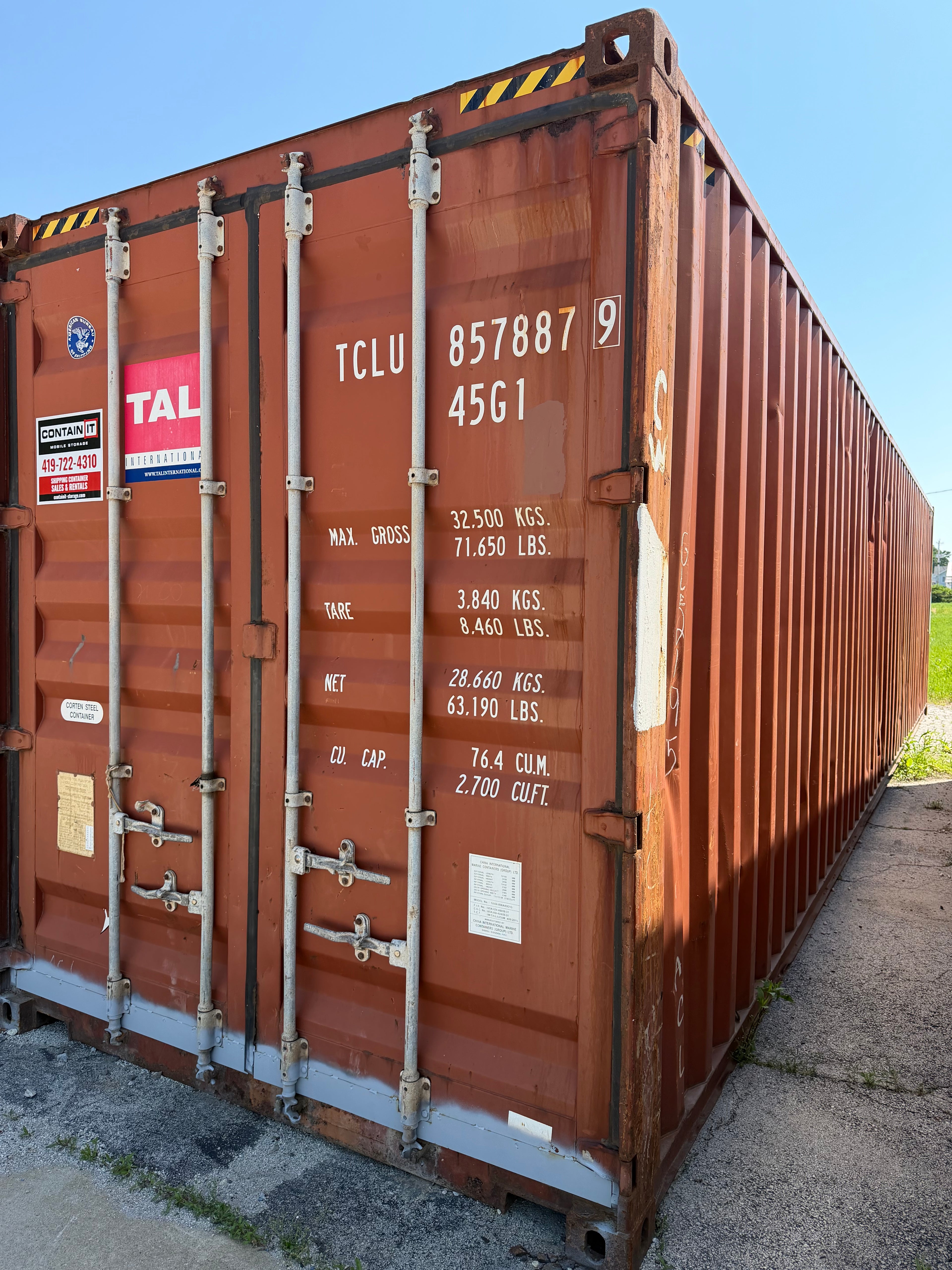 40’ High Cube Used Triton Shipping Container – Budget Friendly Storage Option – Container 857887-9