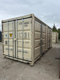 20’ Standard Height Open Side Shipping Container • One Trip • 4 Side Doors