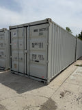 20’ One Trip Shipping Container – Light Gray – Easy Open Doors & Lockbox
