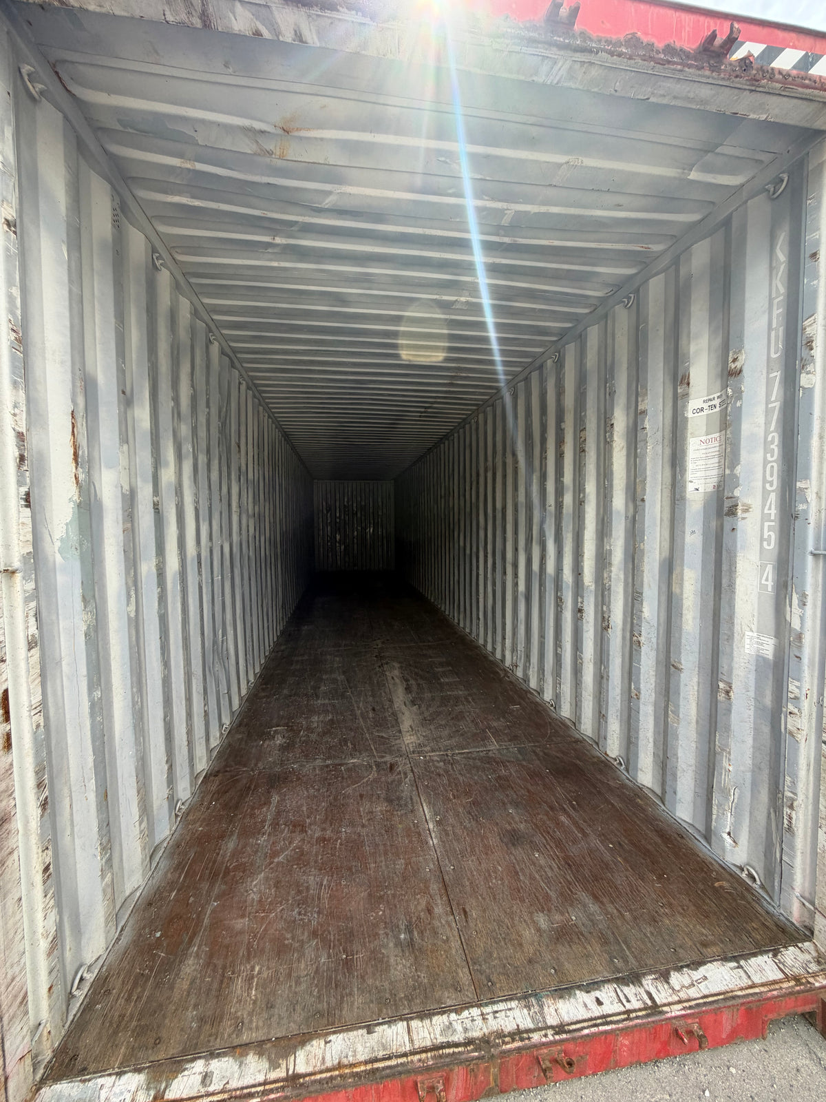 40’ High Cube KLINE Shipping Container – Red – 773945-4