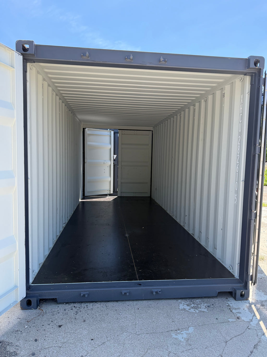 20’ Standard Height One Trip Double Door Shipping Container – Slate Gray – Easy Open Doors – Container 2822610-5