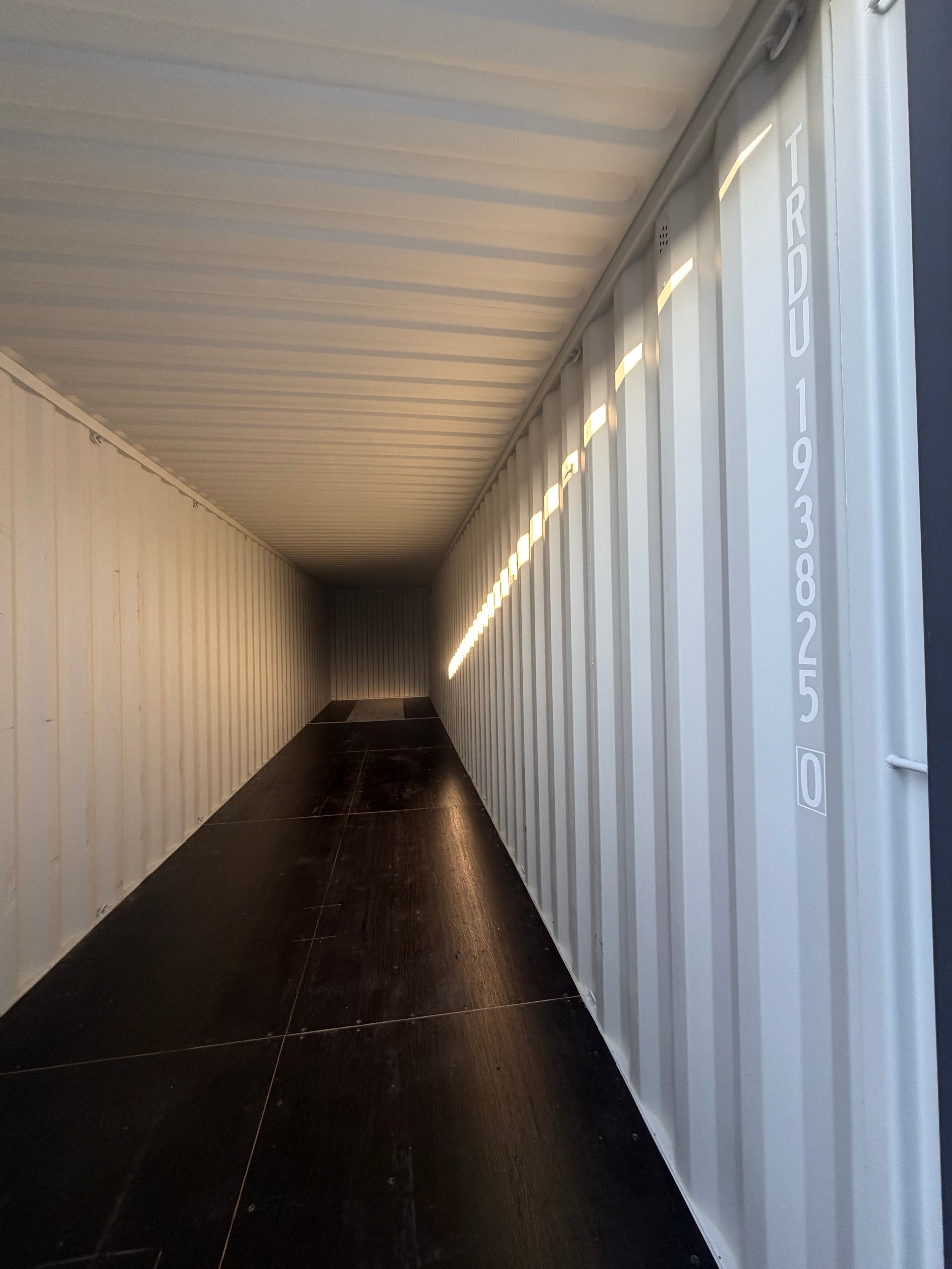 40’ High Cube One Trip Containers – Dark Gray – Lockbox, Forklift Pockets & Vents