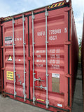 40’ High Cube Used K-Line Shipping Container – Small holes on sides