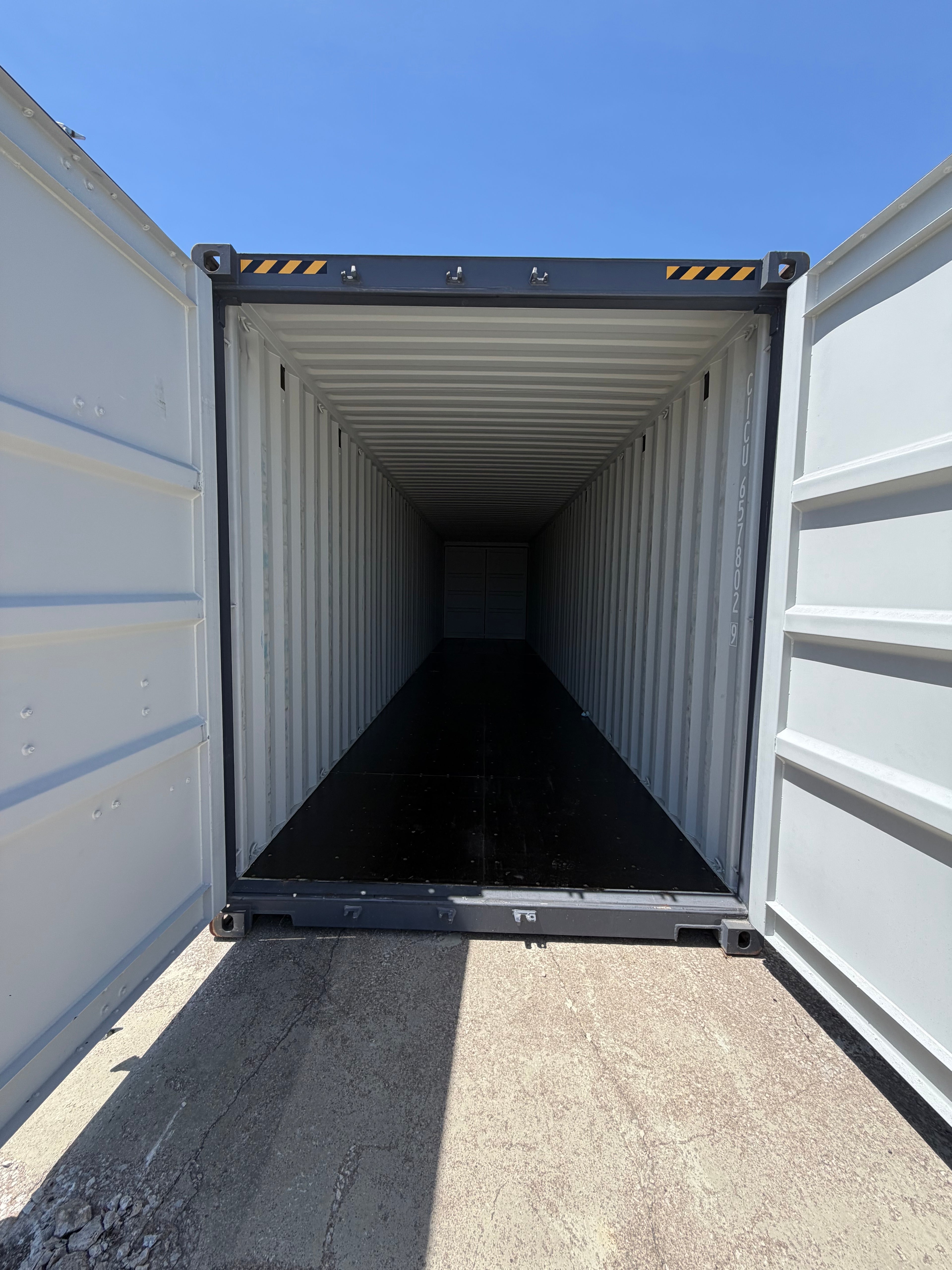 40’ High cube One Trip Double Door Shipping Container – Slate Gray – Easy Open Doors – Container 657802-9