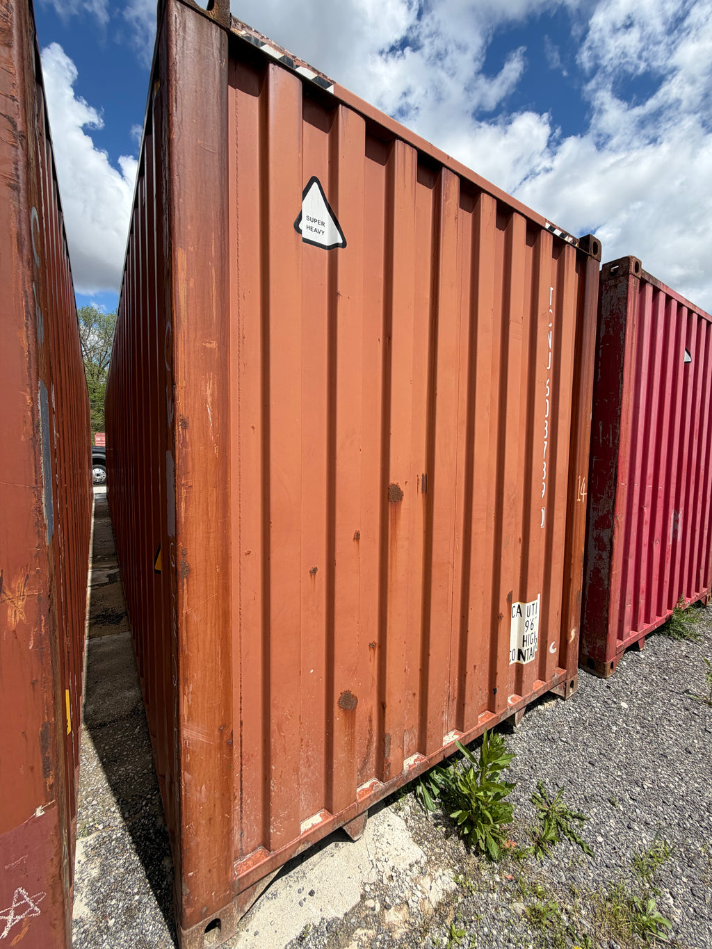 40’ High Cube Used Triton Shipping Container | Rust Color | 4 Vents 603739-0