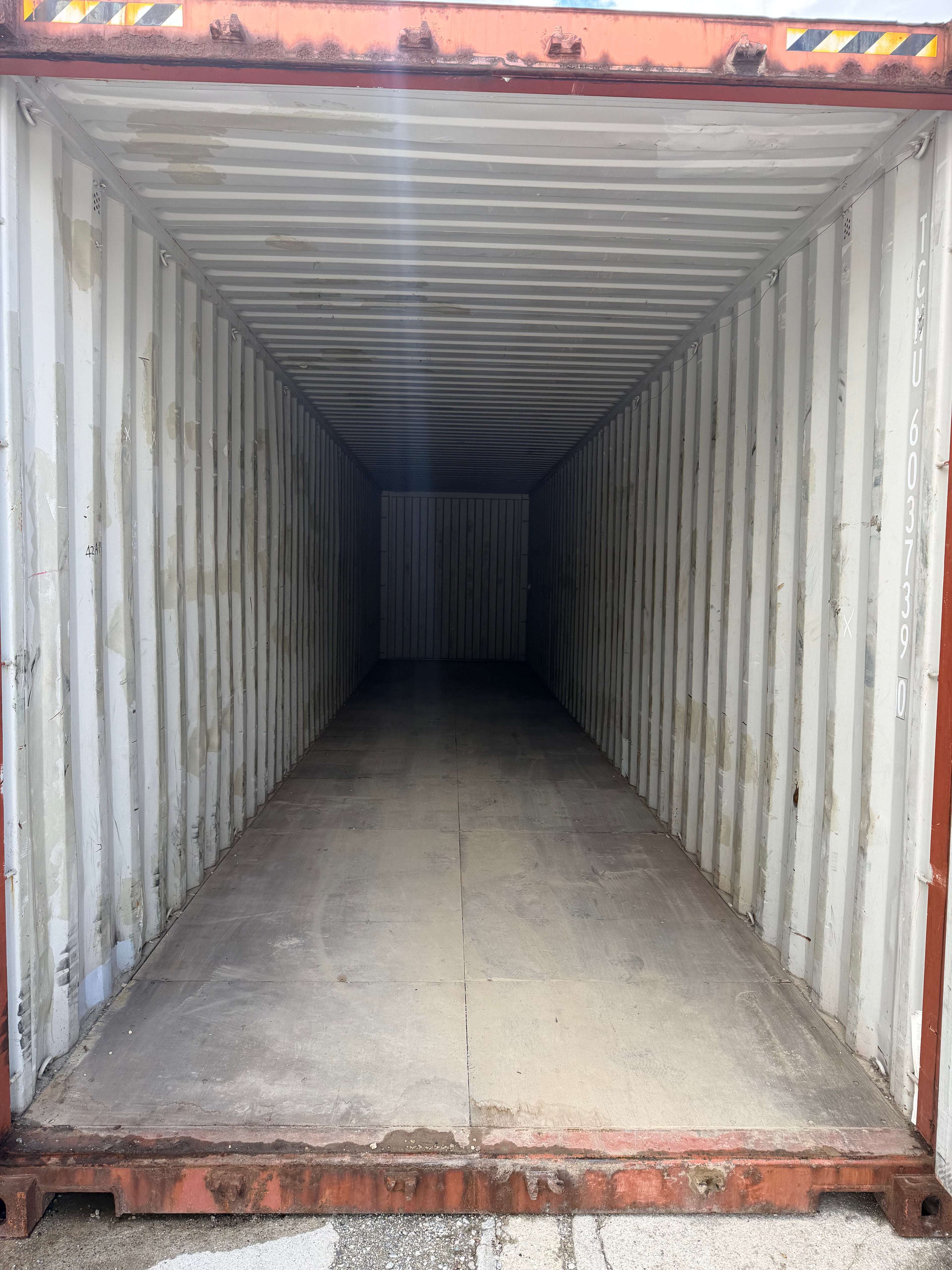40’ High Cube Used Triton Shipping Container | Rust Color | 4 Vents 603739-0
